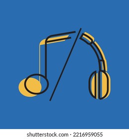 Music Icon Vector Design Element Logo Template