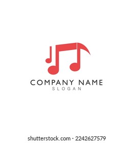 Logo-Vorlage für das Vektordesign des Musiksymbol
