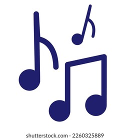 Vorlage für das Logo eines Vektorgrafik-Musiksymbolelements. Vektorgrafik.