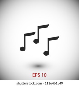 Music Icon, Vector EPS 10 illustration style
