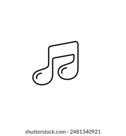 Music icon vector. EPS 10 editable vector