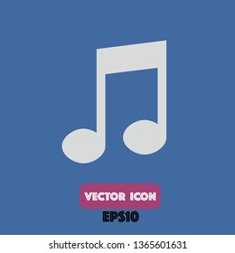music icon, music vector. eps10
