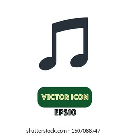 music icon, music vector. Eps10