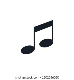 Music icon vector flat trendy