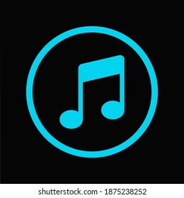 Icono musical y gráficos vectoriales