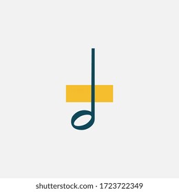 Music icon. Vector illustration
