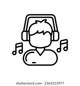Musiksymbol in Vektorgrafik. Illustration
