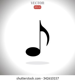 music icon, vector illustration