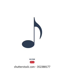 music icon, vector illustration