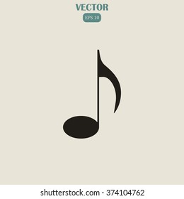 music icon, vector illustration