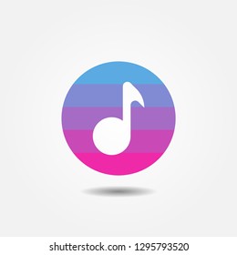 Music icon. Vector illustration eps 10