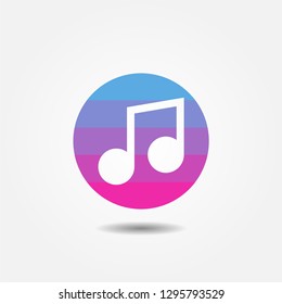 Music icon. Vector illustration eps 10