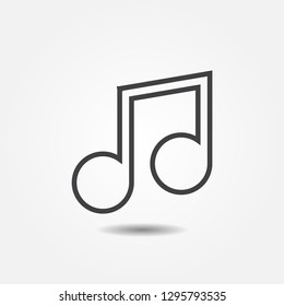 Music icon. Vector illustration eps 10