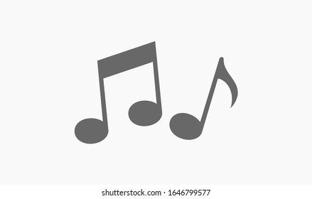 Music icon, vector illustration. Flat design style
