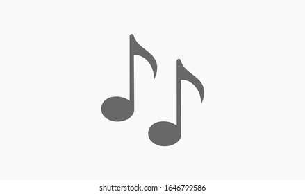Music icon, vector illustration. Flat design style