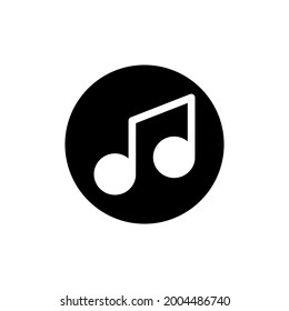 Icono de música e ilustración vectorial aislados en un fondo blanco. Calidad premium para aplicaciones móviles, interfaz de usuario, presentación y sitio web. icono de píxel perfecto