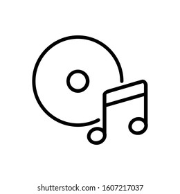 music icon vector illustration logo template for many purpose. Isolated on white background