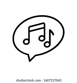 music icon vector illustration logo template for many purpose. Isolated on white background