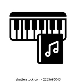 Music icon vector illustration logo template isolated on white background