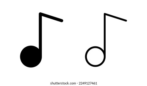 Musiksymbol, Vektorgrafik. Notenmusikzeichen und -symbol