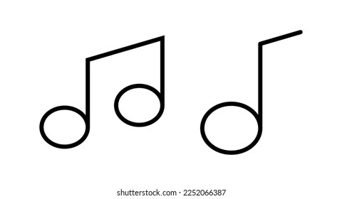 Music icon vector illustration. note music sign and symbol