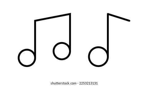 Music icon vector illustration. note music sign and symbol