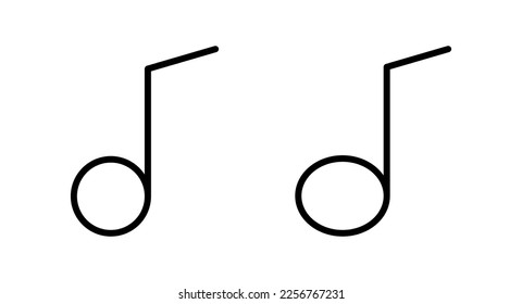 Music icon vector illustration. note music sign and symbol