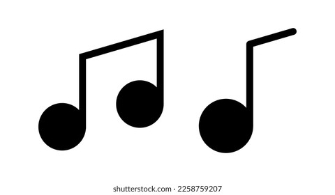 Music icon vector illustration. note music sign and symbol