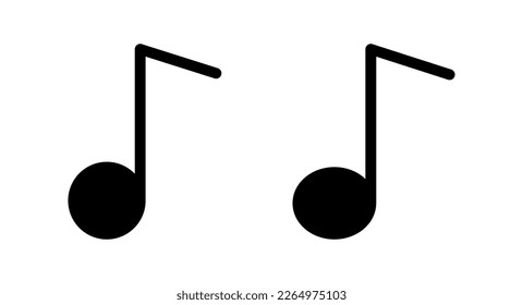 Music icon vector illustration. note music sign and symbol