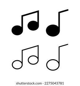 Music icon vector illustration. note music sign and symbol