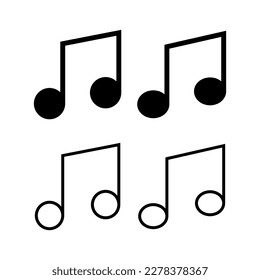 Musiksymbol, Vektorgrafik. Notenmusikzeichen und -symbol