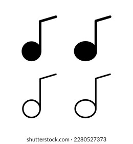 Music icon vector illustration. note music sign and symbol