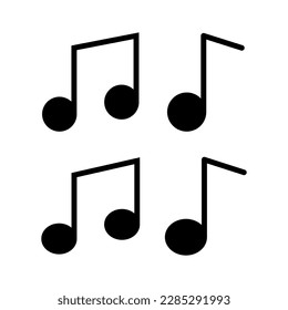 Musiksymbol, Vektorgrafik. Notenmusikzeichen und -symbol
