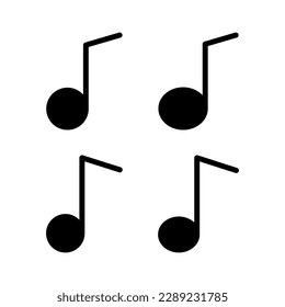 Music icon vector illustration. note music sign and symbol