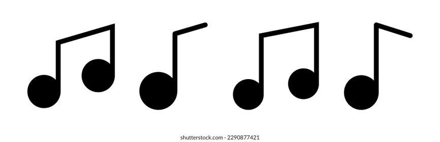 Music icon vector illustration. note music sign and symbol