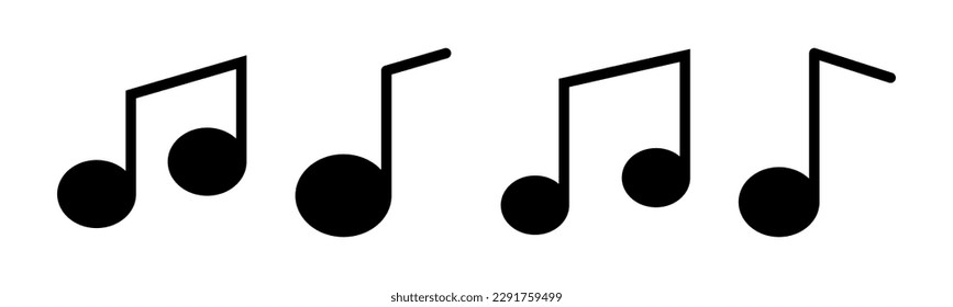 Music icon vector illustration. note music sign and symbol