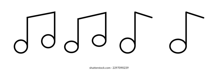 Music icon vector illustration. note music sign and symbol