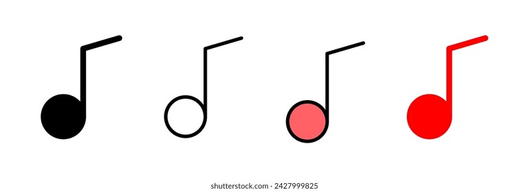 Music icon vector illustration. note music sign and symbol