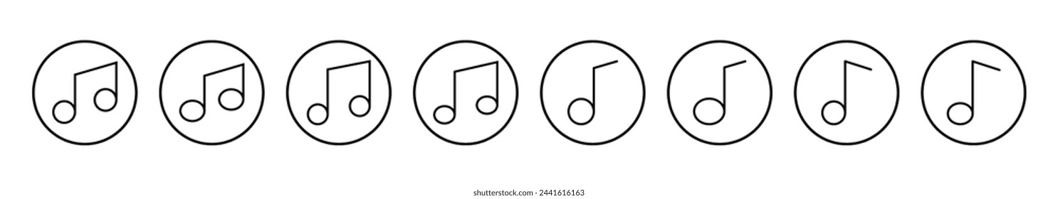 Music icon vector illustration. note music sign and symbol