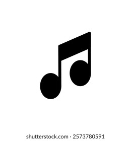 Music icon vector illustration. note music sign and symbol