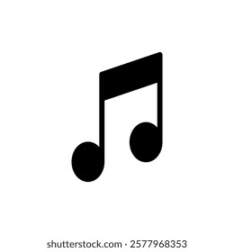 Music icon vector illustration. note music sign and symbol