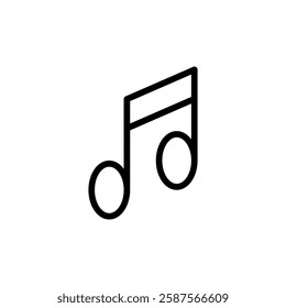 Music icon vector illustration. note music sign and symbol