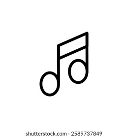 Music icon vector illustration. note music sign and symbol