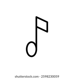Music icon vector illustration. note music sign and symbol
