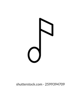 Music icon vector illustration. note music sign and symbol