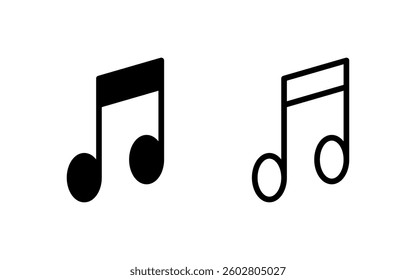 Music icon vector illustration. note music sign and symbol