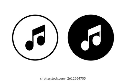 Music icon vector illustration. note music sign and symbol