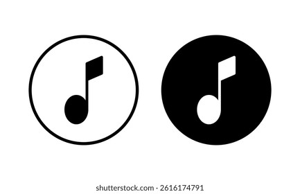 Music icon vector illustration. note music sign and symbol