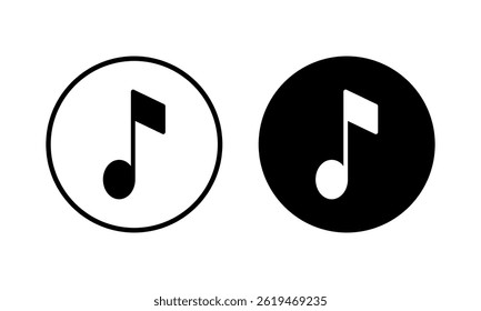 Music icon vector illustration. note music sign and symbol