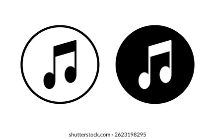 Music icon vector illustration. note music sign and symbol